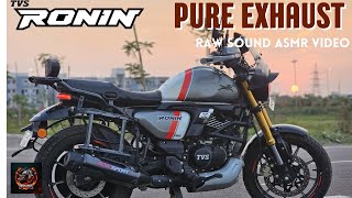 TVS Ronin 225  Special Edition Nimbus Grey Pure Exhaust Sound [upl. by Anavrin775]