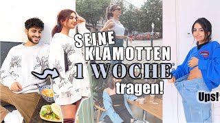 1 WOCHE die Klamotten meines BRUDERS tragen  CHALLENGE [upl. by Darrin]