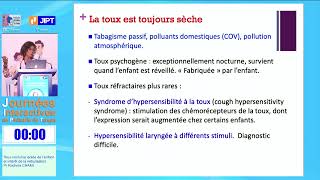 Toux nocturne isolée de lenfant et intérêt de la nébulisation  Pr Rachida CHAMI  JIPT 2023 P2 [upl. by Reivazx]