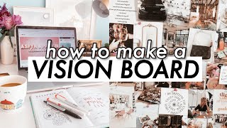 HOW TO MAKE A VISION BOARD THAT REALLY WORKS  2021 vision board [upl. by Solange]