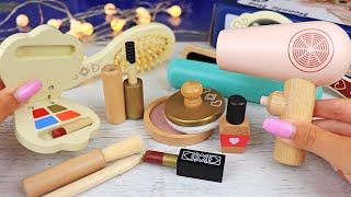 ASMR Satisfying WOODEN COSMETICS Unboxing 💄 100 Sleep [upl. by Nauqes]