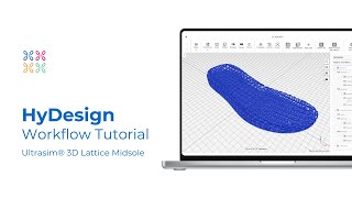 Creating a 3D Lattice Midsole for 3D Printing  HyDesign [upl. by Lugar]