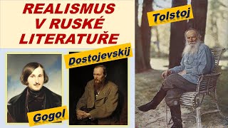 REALISMUS V RUSKÉ LITERATUŘE  Gogol Turgeněv Dostojevskij Tolstoj Čechov Gončarov [upl. by Aitnis]