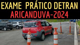 PERCURSO COMPLETO E ATUALIZADO EXAME PRÁTICO DETRAN ARICANDUVA  2024 [upl. by Eitsud]