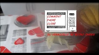 Comment Faire Cuire Du Vermicelle Au Micro Ondes [upl. by Nrubyar296]