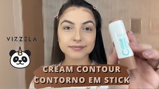 CREAM CONTOUR  CONTORNO EM STICK  VIZZELA  COR 2 VizzelaCosmeticos  CONTORNO EM BASTÃO [upl. by Branden]