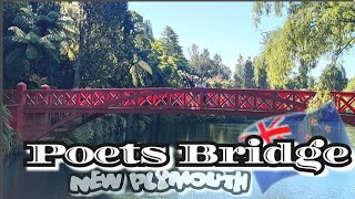 The Poets Bridge at Pukekura Park New Plymouth  Escapade Day 2  New Zealand Travels [upl. by Erme]