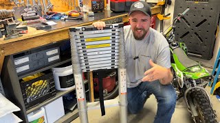 Telescoping extension ladder review [upl. by Attlee]