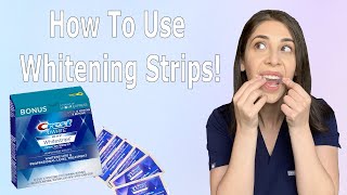 How To Use Whitening Strips [upl. by Zanze478]