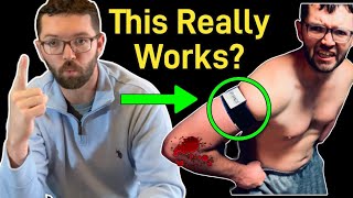 How to Reduce Tennis Elbow Pain Blood Flow Restriction Therapy [upl. by Valerie8]