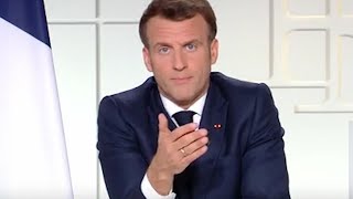 Les écoles fermées  le discours de Macron sur les écoles collèges et lycées [upl. by Aliber]