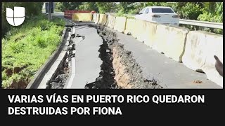 Deslizamientos de tierra siguen poniendo en peligro viviendas en Puerto Rico tras el paso de Fiona [upl. by Atiras]