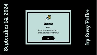 Strands Theme of the Day for September 14 2024 Elements of style [upl. by Adnorrahs188]