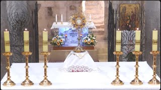 Holy Mass and Exposition of the Blessed Sacrament  Day of prayer and fasting for peace  Nazareth [upl. by Hibben848]