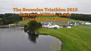 Browlee Triathlon 2015 Leeds  Filmed from a Drone [upl. by Hornstein]