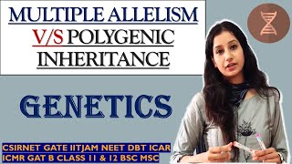 Difference between Multiple Allelism amp Polygenic Inheritance Genetics I CSIRNET IITJAM NEET GATE [upl. by Onitsuaf965]