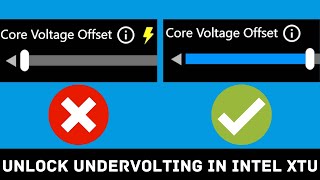 How to Fix Intel XTU Undervolting Protection issue in few seconds [upl. by Annaxor]