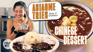 Making Chinese desserts with Munah  AsiaOne Tries Arts amp Culture [upl. by Madanhoj]