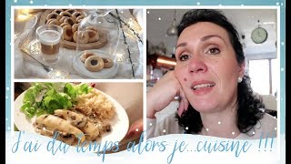 Vlog famille du 26 février  sablés croustimoelleux à la confiture et quenelles à la forestière [upl. by Berte]