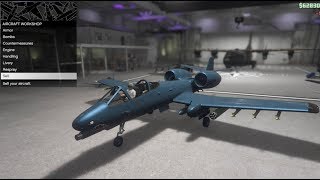 GTA 5  DLC Aircraft Customization  B11 Strikeforce A10 Thunderbolt [upl. by Nason]