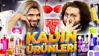 KADIN ÜRÜNLERİNİ DENEDİK 2 wMesutCanTomay [upl. by Alyehc]