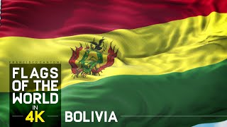 Bandera de Bolivia e Himno Nacional en 4K [upl. by Tsugua363]