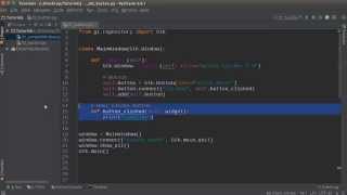 Python GUI Development with GTK 3  Tutorial 2  Buttons [upl. by Darell180]