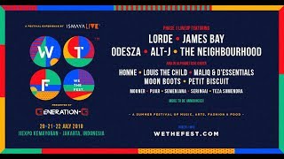 WE THE FEST 2018  WTF18 Phase 1 Lineup [upl. by Lleumas]