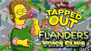 All Ned Flanders Voice Clips • The Simpsons Tapped Out • All Voice Lines 2012 Harry Shearer [upl. by Aikcin]