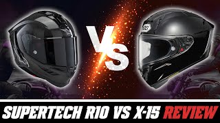 Alpinestars Supertech R10 vs Shoei X15 Helmet Review at SpeedAddictscom [upl. by Doralynn]