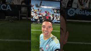 Iago Aspas celebra la primera victoria ante nuestra afición 💙🔝 Shorts [upl. by English950]