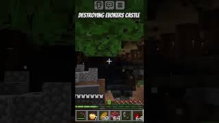 Destroying evokers castle minecraft evolution herobrine smplive smartypie shorts trending [upl. by Sellma]