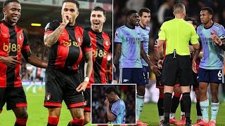 Bournemouth 20 Arsenal  Red Card amp Defensive Team Selection Gives First Loss Taylor [upl. by Enilesor]