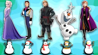 FUNNY FROZEN ELSA  Chosse right Snow Man to match Frozen Elsa  Anna Hans Kristoff Olaf [upl. by Curran155]