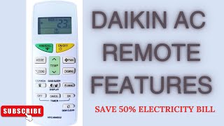 Daikin Hot amp Cold AC Remote Control  Daikin Ac Remote Settings  Ac Remote Settings [upl. by Fernyak739]