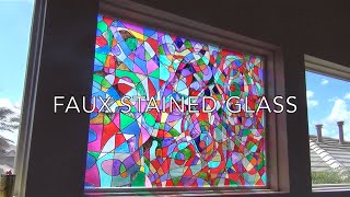 Faux Stained Glass Tutorial [upl. by Ahteral]