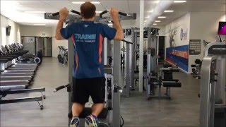 How to use the assisted chin up machine [upl. by Lindsley]