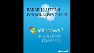 Homeopathic software Radar 10 setting for Windows 7 32 bit [upl. by Vins528]