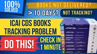 How to track CA Books for Foundation Inter amp Final  ICAI CDS Books Tracking Problem Solved TPC [upl. by Ardnnek]