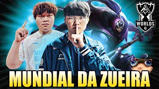 VIRADA IMPOSSÍVEL em T1 x G2 e o MELHOR JAX do MUNDO  MUNDIAL DA ZUEIRA  WORLDS 2024 [upl. by Neema186]