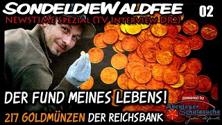 📺 TV Interview 🤑 Wie ich 217 Goldmünzen bei der Schatzsuche mit dem Metalldetektor fand Sondeln WW2 [upl. by Damiano477]