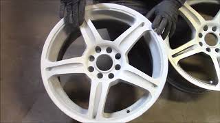 Sandblasted Used Alloy Wheels That Were Powder Coated by kingstonsandblasting com [upl. by Jillane]