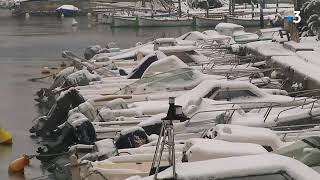 La neige sur le littoral languedocien [upl. by Bride641]