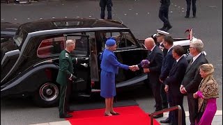 Queen Margrethe II of Denmark attending the state opening of parliament 2023 [upl. by Schriever]