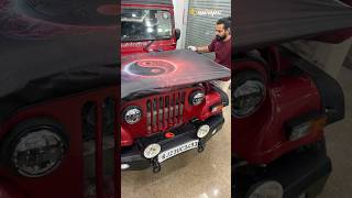 Mahindra Jeep Colour Restoration and Bonnet Custom Wrap🔥🤘 [upl. by Publus]