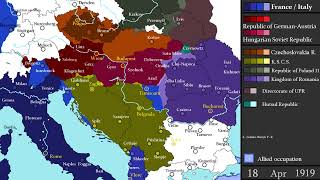 Collapse of Austria Hungary Every Day 19181920  奧匈帝國的崩毀 [upl. by Kendry]