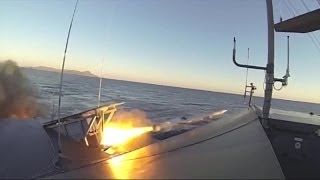 Kongsberg Defence Systems  Naval Strike Missile NSM AntiShip Live Firing 720p [upl. by Tawney861]