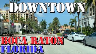 Boca Raton  Florida  4K Downtown Drive [upl. by Notsuoh632]