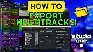 HOW TO Export Multitracks in STUDIO ONE 6 [upl. by Fredella]