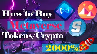 How to Buy Metaverse Tokens  Best Metaverse Projects  Invest in Metaverse Crypto [upl. by Melisent]